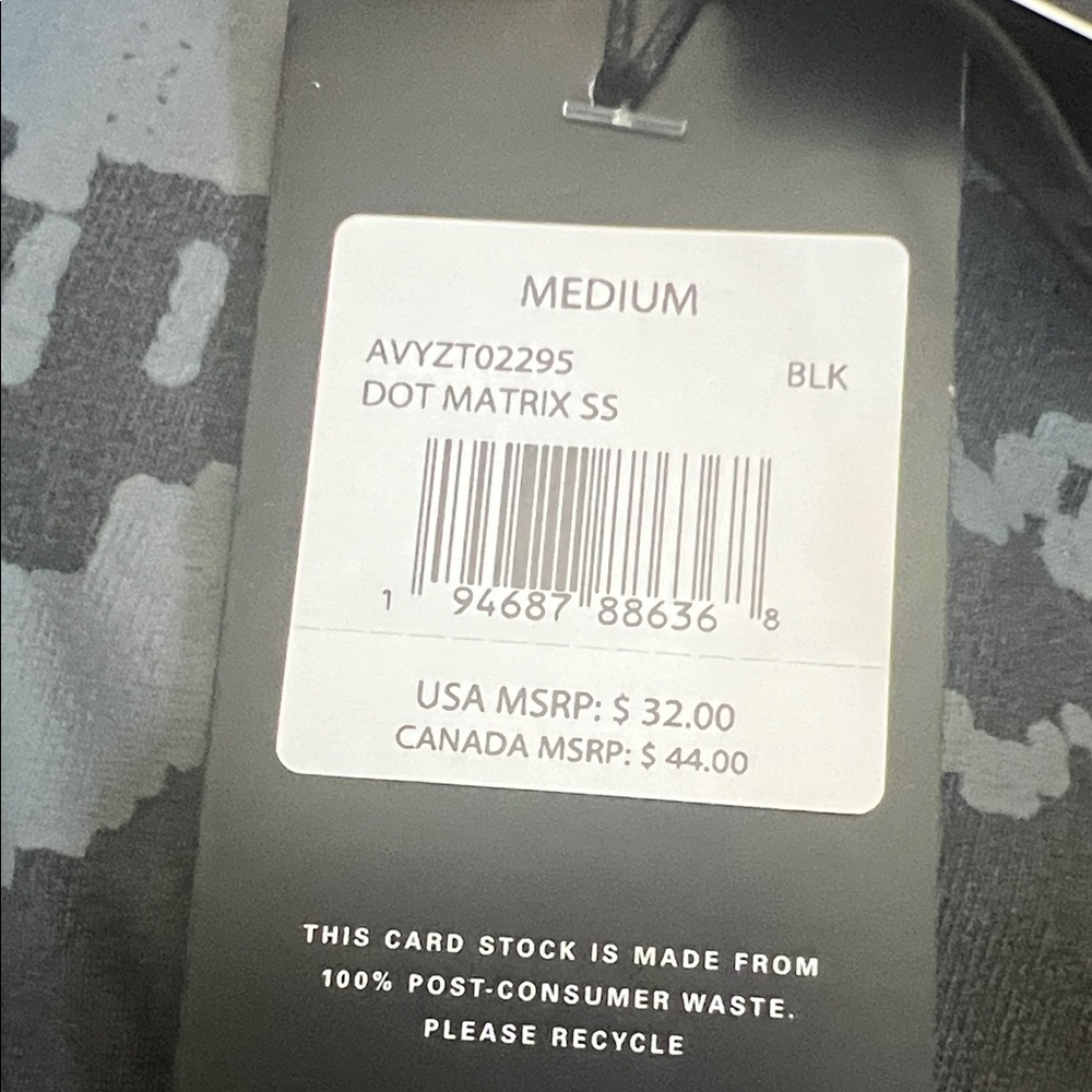 RVCA Charcoal Graphic Tee Size Medium New With Tags - Picture 6 of 6